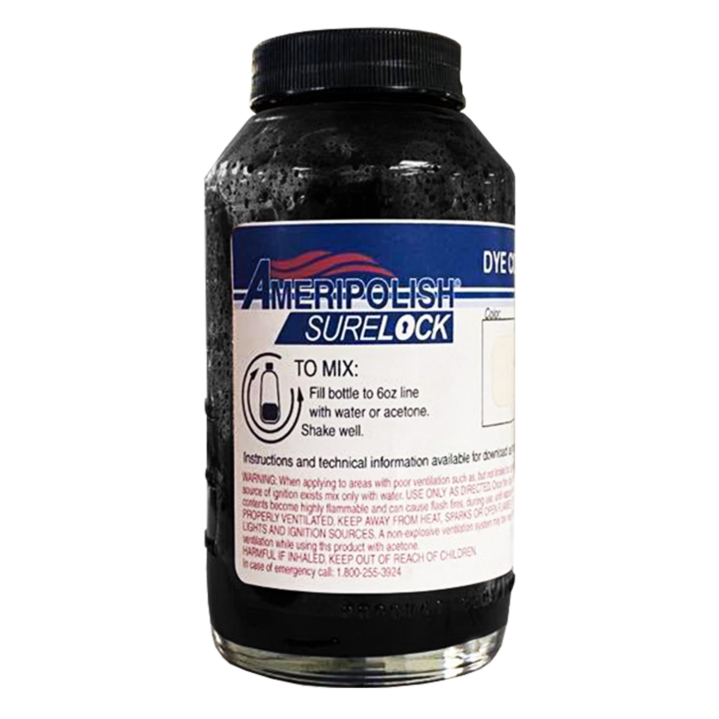 Ameripolish SureLock Dye - Color 6 OZ. Sample Bottle