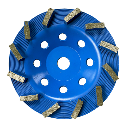 7" Tall 12 Segment Cup Wheel