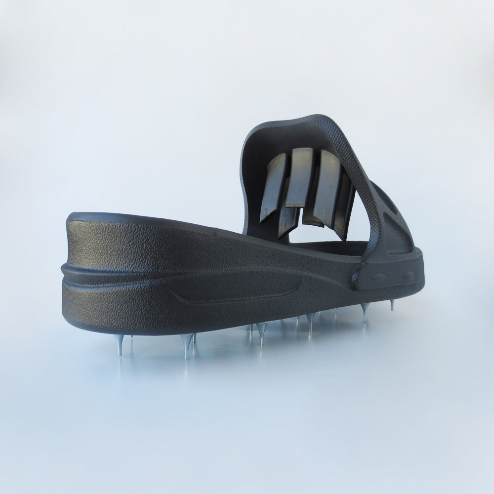 Shoe-In Spiked Shoes allows contractors to keep their shoes on while completing an epoxy coating